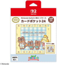 画像をギャラリービューアに読み込む, 【予約】 Nintendo Switch 2 用カードケース カードポケット24 あつまれ どうぶつの森 ギンガムチェックver.