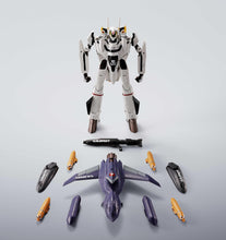 画像をギャラリービューアに読み込む, 【新品】 HI-METAL R マクロスゼロ VF-OSフェニックス(ロイ フォッカー機)+ QF-2200D-Bゴースト 約140mm 塗装済み可動フィギュア 佐賀