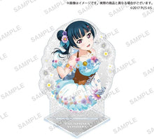 画像をギャラリービューアに読み込む, 【新品】 ラブライブ!スクールアイドルフェスティバル きらりんアクリルスタンド Aqours フラワーサークル ver. 津島善子 倉庫