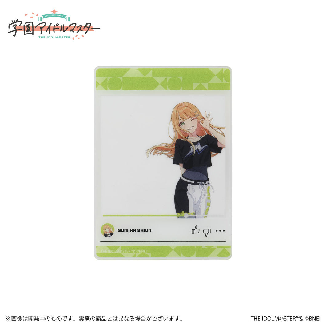 【新品】 学園アイドルマスター 公式クリアカード 紫雲清夏 B