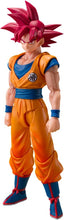 画像をギャラリービューアに読み込む, 【予約】 S.H.Figuarts ドラゴンボール超 超サイヤ人ゴッド孫悟空〈神の気を纏いし姿〉約145mm PVC&amp;ABS製 塗装済み可動フィギュア
