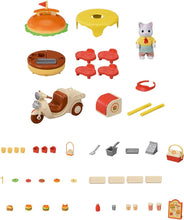 画像をギャラリービューアに読み込む, 【新品】 シルバニアファミリー ゆうえんち おみせやさん 【 できたてハンバーガーワゴン 】 ミ-91 佐賀
