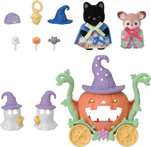 画像をギャラリービューアに読み込む, 【予約】 シルバニアファミリー シーズナル 【 ハロウィンおばけとかぼちゃの馬車セット 】 ｾ-216
