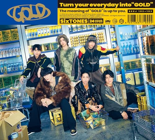 【新品】 GOLD 初回盤B Blu-ray付 CD SixTONES コンサート ライブ 佐賀/ 2025/01/15
