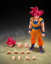 画像をギャラリービューアに読み込む, 【予約】 S.H.Figuarts ドラゴンボール超 超サイヤ人ゴッド孫悟空〈神の気を纏いし姿〉約145mm PVC&amp;ABS製 塗装済み可動フィギュア
