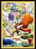 【新品】 ONE PIECE カードゲーム オフィシャルカードスリーブ16 A:モンキー・D・ルフィ 佐賀