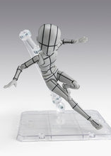画像をギャラリービューアに読み込む, 【予約】 S.H.Figuarts ボディくん -杉森建- Edition-ワイヤーフレーム-(Gray Color Ver.) 約130mm ABS&amp;PVC製 塗装済み可動フィギュア
