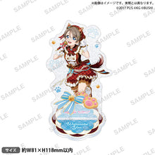 画像をギャラリービューアに読み込む, 【新品】 ラブライブ!スクールアイドルフェスティバル きらりんアクリルスタンド Aqours ネコカフェver. 渡辺 曜 佐賀
