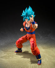 画像をギャラリービューアに読み込む, 【新品】 S.H.Figuarts ドラゴンボール超 超サイヤ人ゴッド超サイヤ人孫悟空 -限界を超えし蒼き力- 約145mm PVC&amp;ABS製 塗装済み可動フィギュア 佐賀
