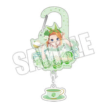 画像をギャラリービューアに読み込む, 【新品】 五等分の花嫁∽ ミニチャーム付きカラビナアクリル -五つ子のティーパーティー 四葉- 佐賀
